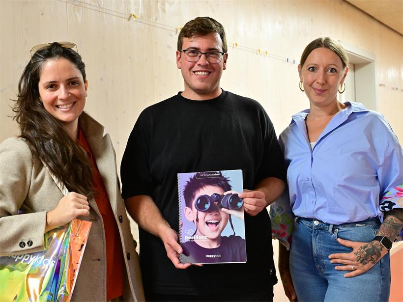 Luanna Eroles, Tom Valentiny und Sarah Bamberg (v.l.) stellten das Projekt vor
