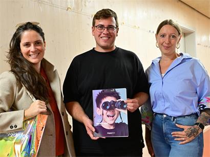 Luanna Eroles, Tom Valentiny und Sarah Bamberg (v.l.) stellten das Projekt vor