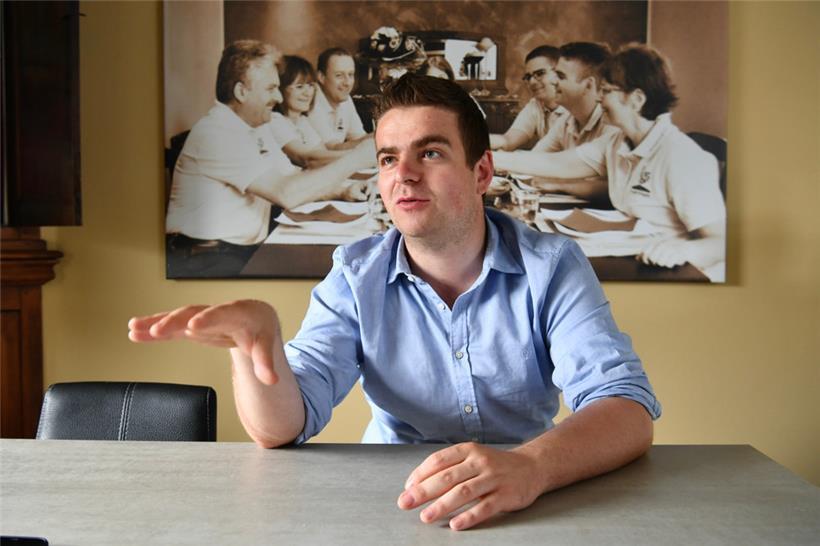 Luc Emering betreibt in Sprinkingen zusammen mit seiner Familie den Biohof Dudel-Magie
