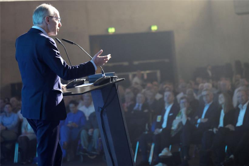 Luc Frieden Mitte Mai beim CSV-Nationalkongress in Ettelbrück
