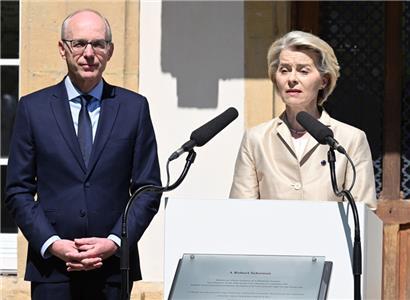 Luc Frieden hatte die EU-Kommissionspräsidentin zum Europatag nach Luxemburg eingeladen

