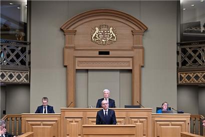 Luc Frieden spricht am Dienstag in der Chamber
