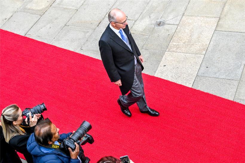 Luc Frieden vor zehn Tagen beim „Trounwiessel“
