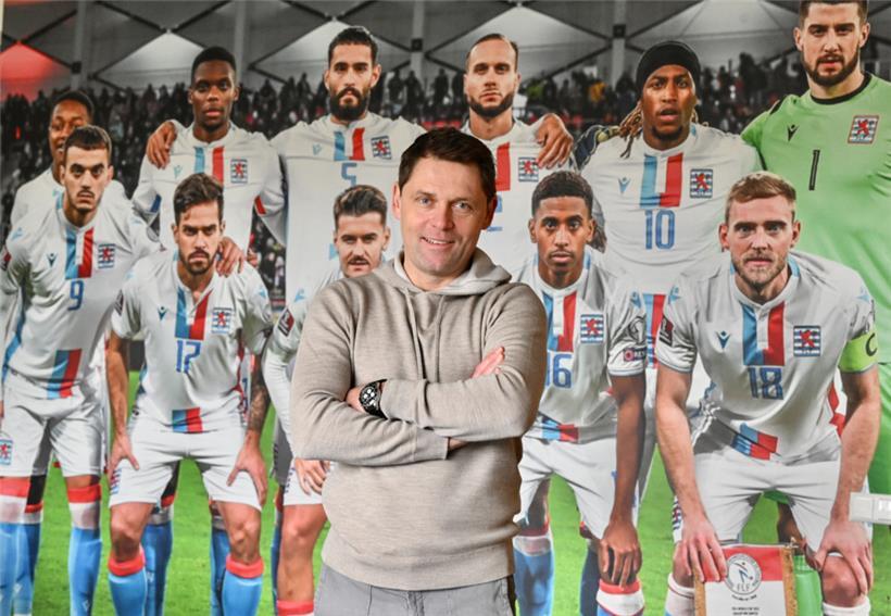 Luc Holtz stellt sich oft vor seine Mannschaft
