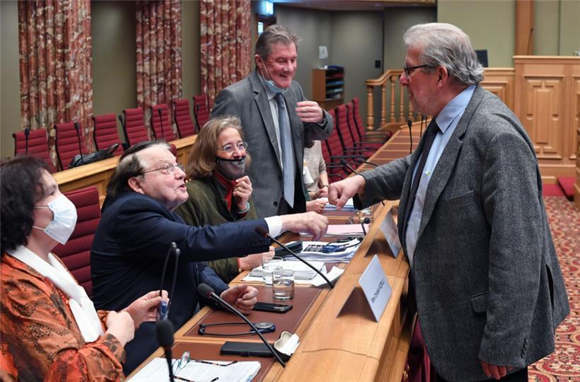 Luc Montagnier am 12. Januarwährend einer Petitionsdebatte in der Luxemburger Chamber
