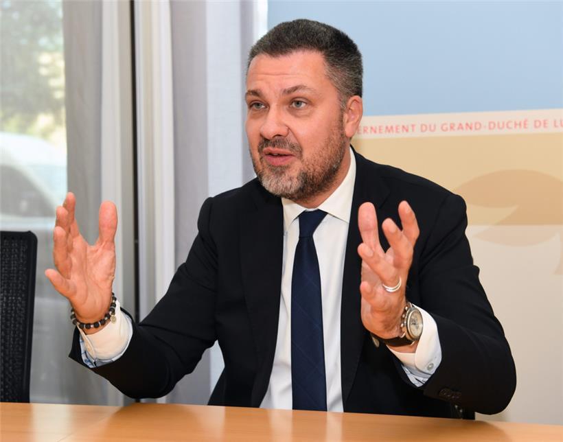 Luca Visentini bei einem Besuch in Luxemburg im Jahr 2018
