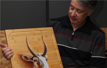 Lucien Meyer stellte einige seiner Airbrush-Arbeiten vor
