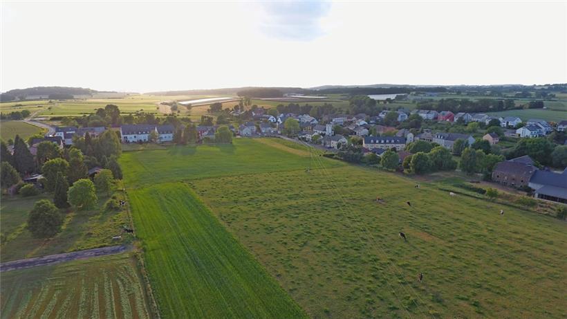 Luftaufnahme der Gemeinde Reckingen-Mess
