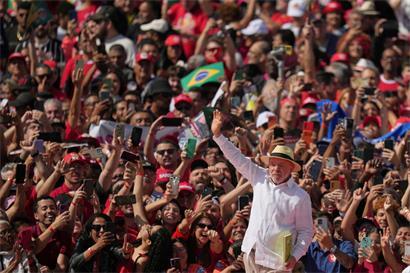 Lula in seinem Element: In São Bernardo do Campo startete der brasilianische Präsident Luiz Inácio da Silva in den Wahlkampf