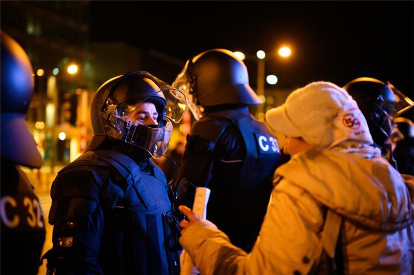 Luxembourg-ville, marche blanche antivax, anti restrictions 14.02.2022