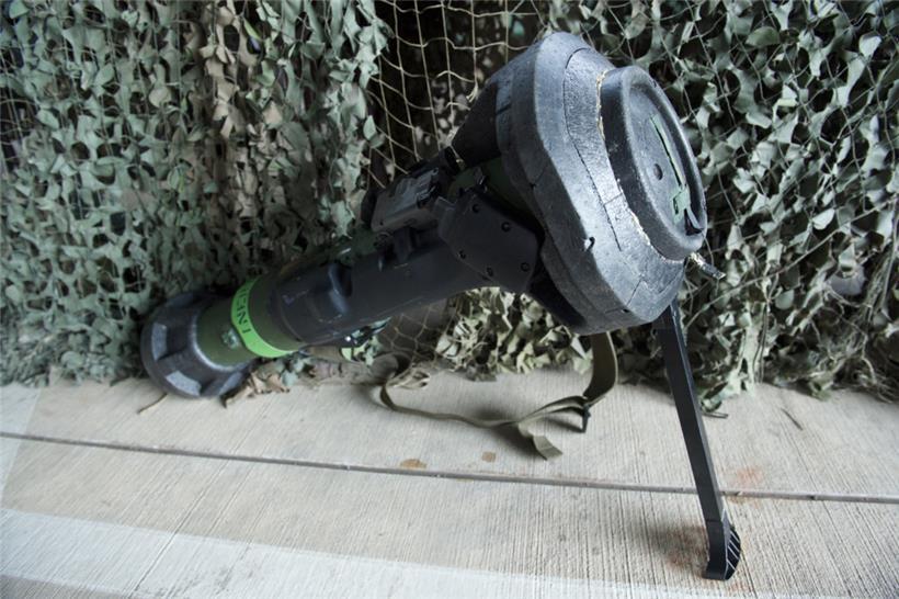 Luxemburg hat 100 dieser Panzerabwehrwaffen des Typs NLAW in die Ukraine geschickt
