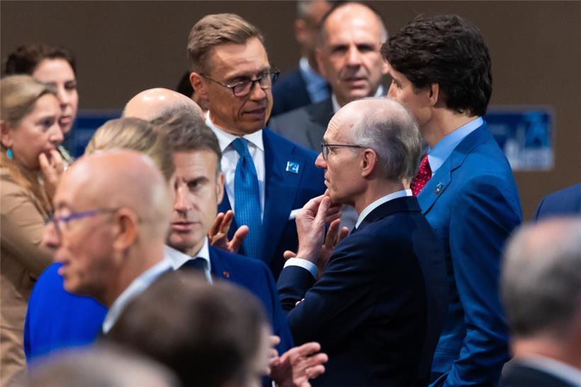 Luxemburgs Premier Luc Frieden beim NATO-Treffen in Washington 
