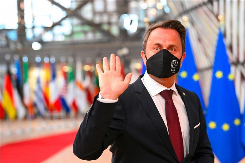 Luxemburgs Premierminister Xavier Bettel trifft im EU-Ratsgebäude ein
