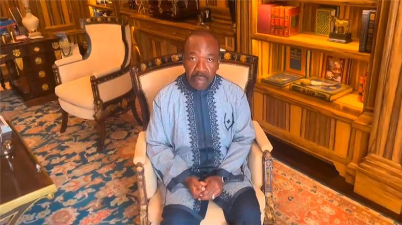 „Macht Krach“: Präsident Ali Bongo Ondimba wandte sich per Videobotschaft an die Welt
