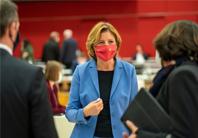 Malu Dreyer vergangene Woche im rheinland-pfälzischen Landtag
