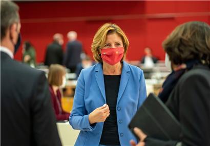 Malu Dreyer vergangene Woche im rheinland-pfälzischen Landtag
