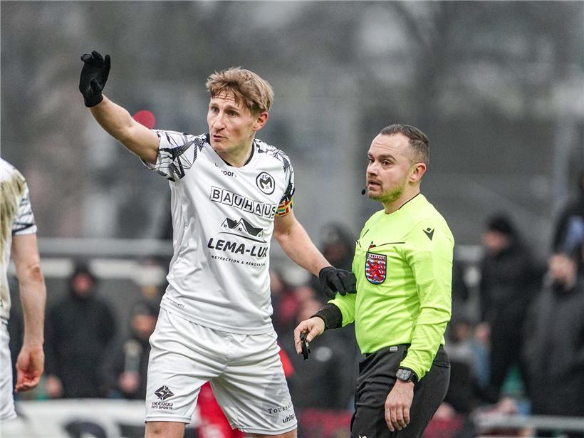 Mamer-Kapitän Mickaël Jager kämpft am Sonntag für den Ligaverbleib im Fußballspiel