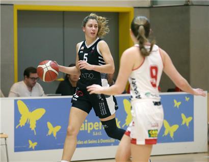 Mandy Geniets (in Schwarz) ragte vor allem in der entscheidenden Saisonphase beim T71 Düdelingen heraus
