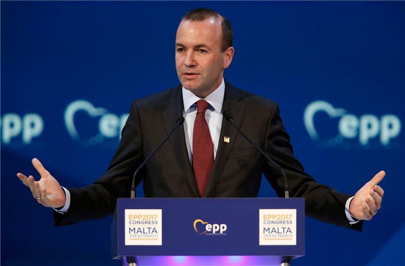 Manfred Weber, Chairman of the European People Party (EPP), take part in a summit of the party in St Julian’s, Malta, March 30, 2017. REUTERS/Darrin Zammit Lupi
