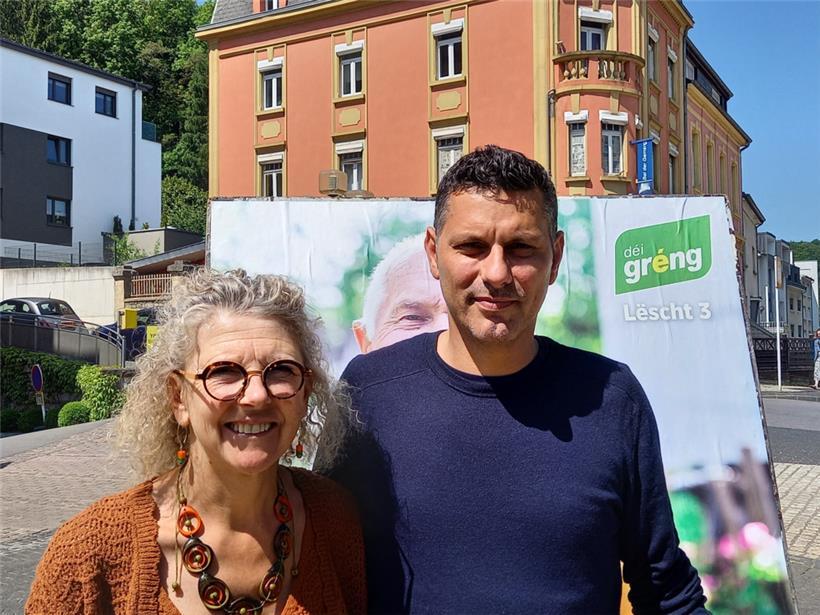 Manon Schütz und Paulo Aguiar sind der Meinung, dass die Grünen gute Arbeit geleistet haben
