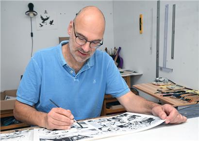 Marc Angel dans son bureau à Beckerich
