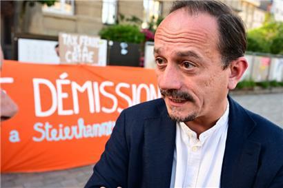 Marc Baum („déi Lénk“) hatte bereits gegen das Vorgehen von frEsch im Umgang mit Richtung22 im Bâtiment4 protestiert
