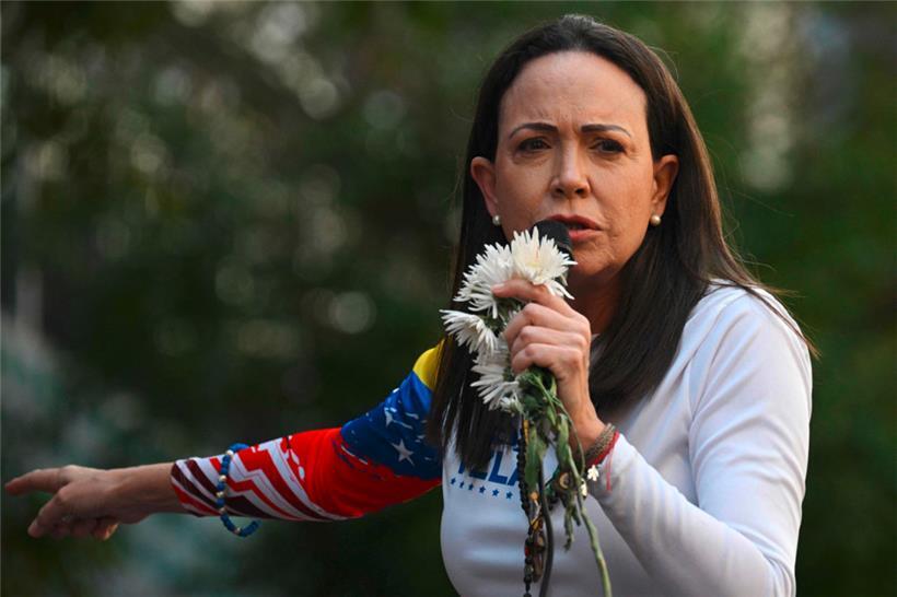 Maria Machado im Januar in Caracas

