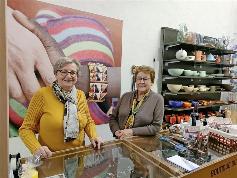 Marie-Rose Thoma und Kollegin Marcelle Ludwig („WeltButtek“)
