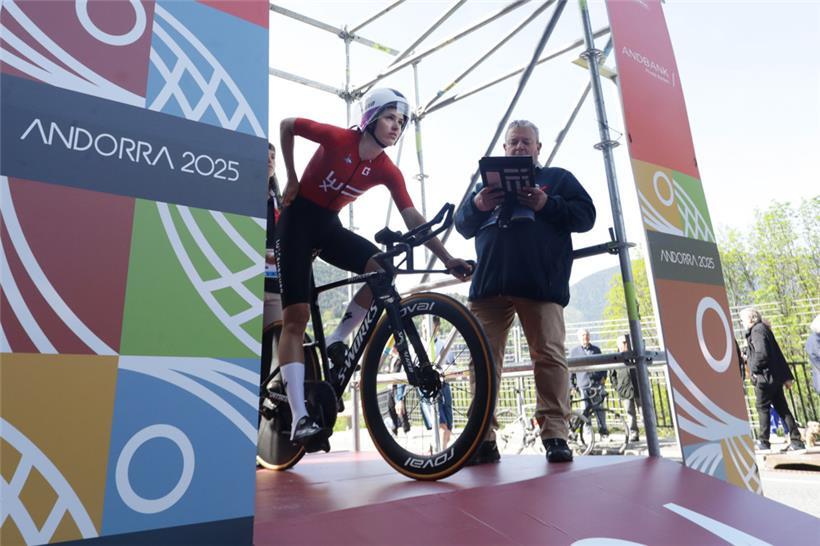 Marie Schreiber konzentriert beim Start