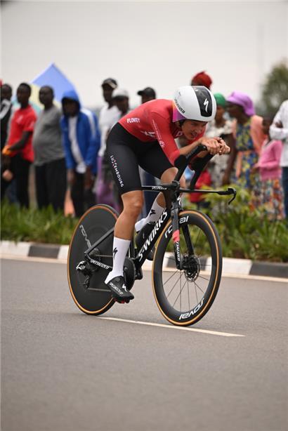Marie Schreiber wurde beim WM-Zeitfahren der Espoirs 14. 
