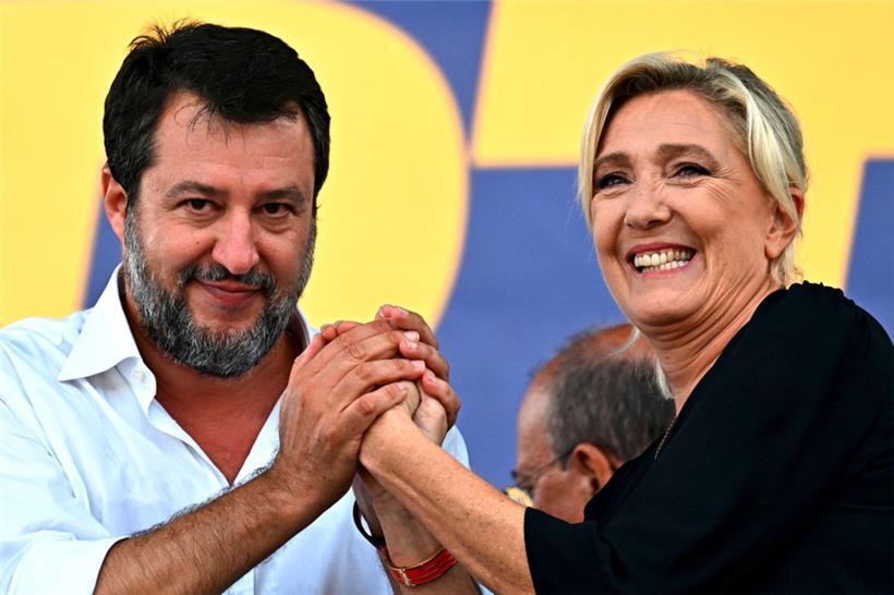 Marine Le Pen préfère Matteo Salvini à Giorgia Meloni
