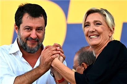 Marine Le Pen préfère Matteo Salvini à Giorgia Meloni

