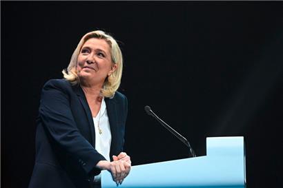 Marine Le Pen während eines Wahlkampfauftritts in Perpignan
