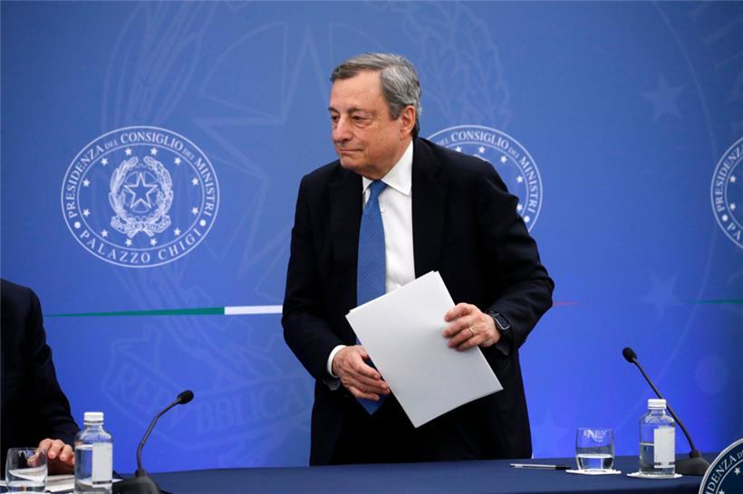 Mario Draghi will als Konsequenz einer Regierungskrise zurücktreten
