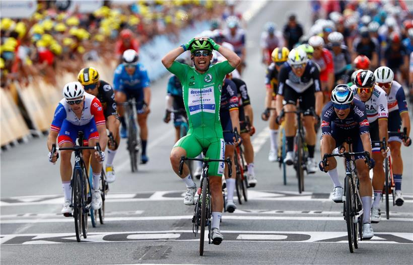 Mark Cavendish feierte am Donnerstag seinen zweiten Etappensieg bei der Tour 2021
