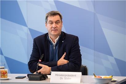Markus Söder, möglicher Kanzlerkandidat der Unionsparteien in Deutschland, wird in jeder Rechnung über den CDU-Parteivorsitz mit einbezogen
