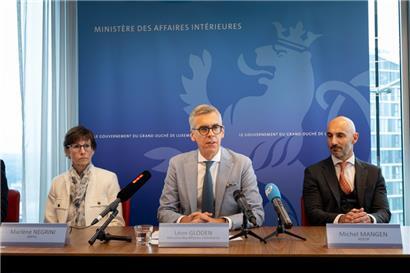 Marlène Negrini, Léon Gloden und Michel Mangen
