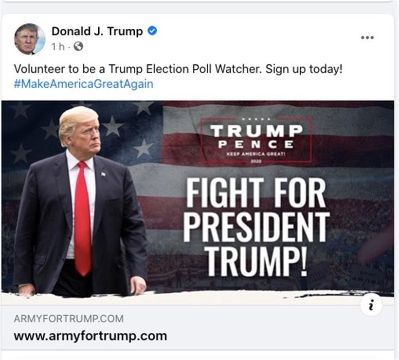 Martialischer Ton: Kämpfen für den US-Präsidenten in der „Armee für Trump“
