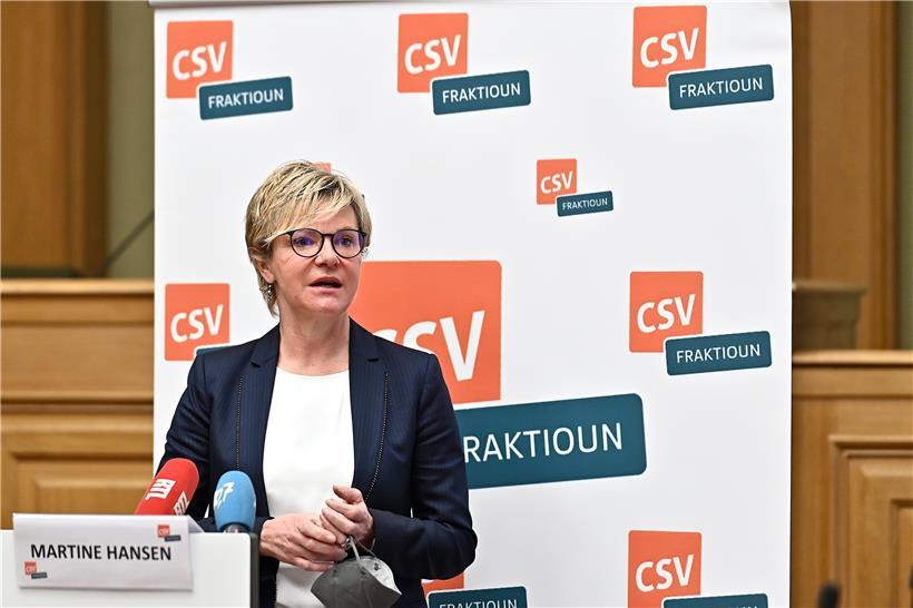 Martine Hansen ist mit der CSV-Fraktion virtuell unterwegs, um den Parteimitgliedern die Geschehnisse der vergangenen Wochen zu erklären
