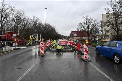 Maßnahmen zur Verkehrsberuhigung und zur Sicherheit der Fußgänger und Radfahrer in Esch
