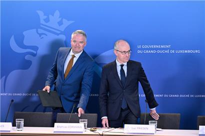 Mathias Cormann mit Luc Frieden
