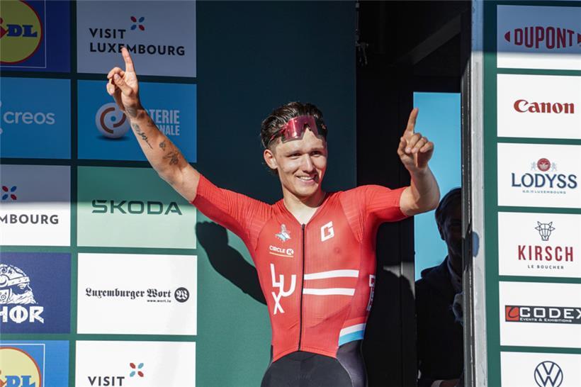 Mathieu Kockelmann auf dem Podium
