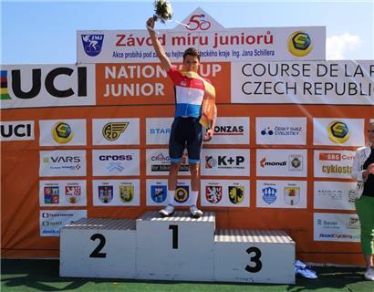 Mathieu Kockelmann wurde bei der Friedensfahrt in der Kategorie „Best competition“ geehrt
