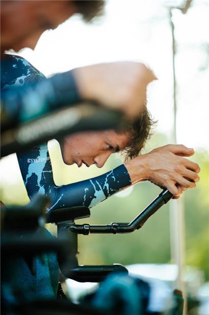 Mats Wenzel bestritt sein erstes längeres Zeitfahren überhaupt
