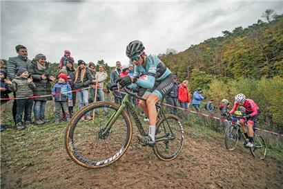 Mats Wenzel setzte sich am Sonntag beim Cyclocross der Vëlosfrënn Gusty Bruch durch
