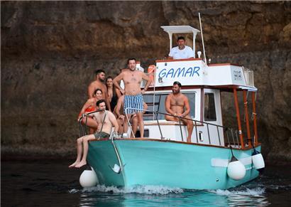 Matteo Salvini bei seinem Besuch auf Lampedusa: Der Lega-Chef hat langjährige Verbindungen nach Russland
