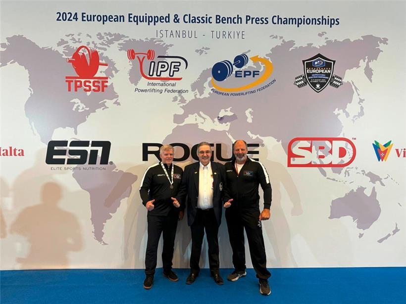 Matthew Vincent, Gaston Parage und Mark Notschaele
