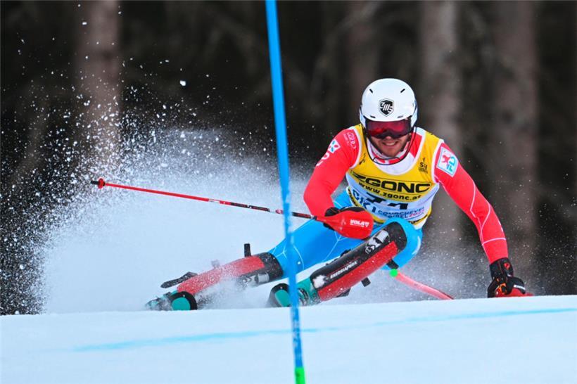 Matthieu Osch fuhr im österreichischen Telfs und wurde im Slalom Siebter
