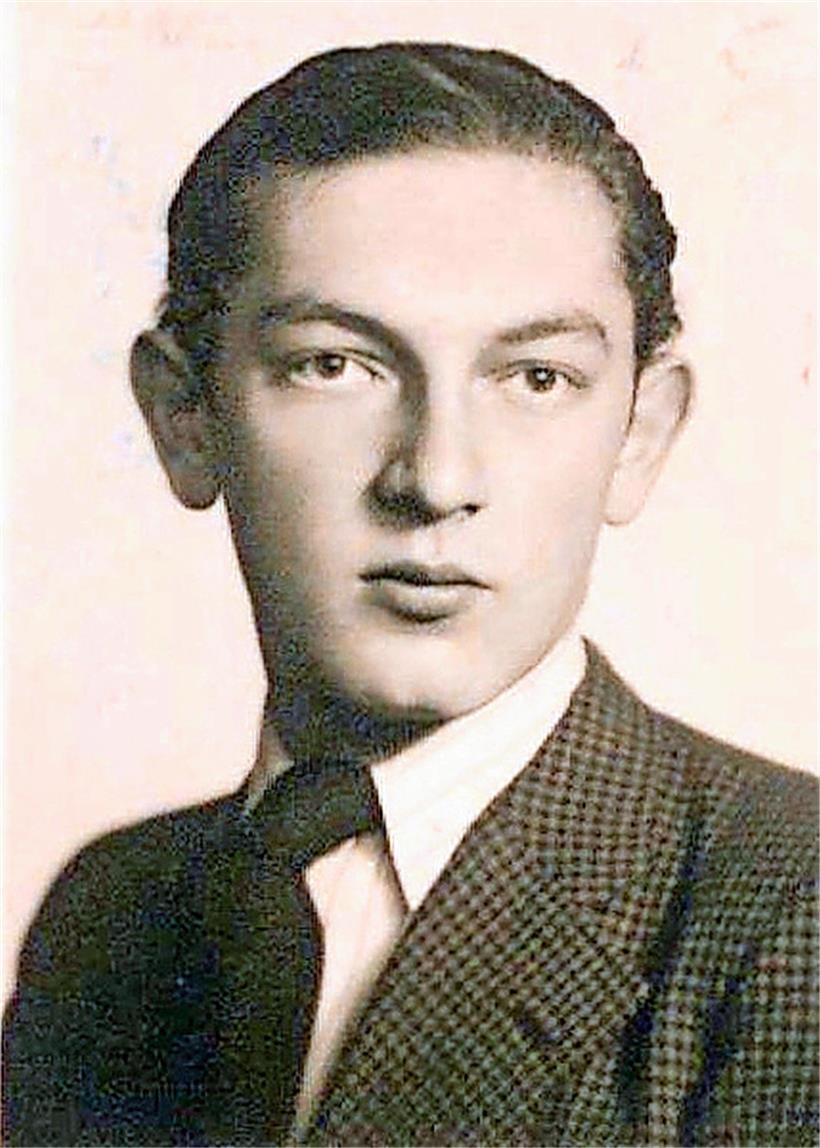Max Gelber mit 18 Jahren, 1938
