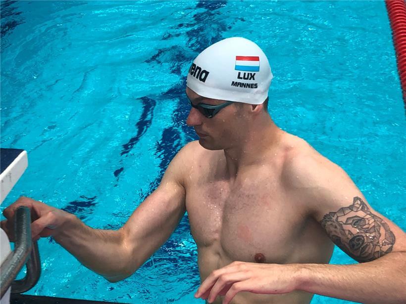 Max Mannes hat bei der EM in Budapest einen neuen Landesrekord über 100 m Rücken aufgestellt
